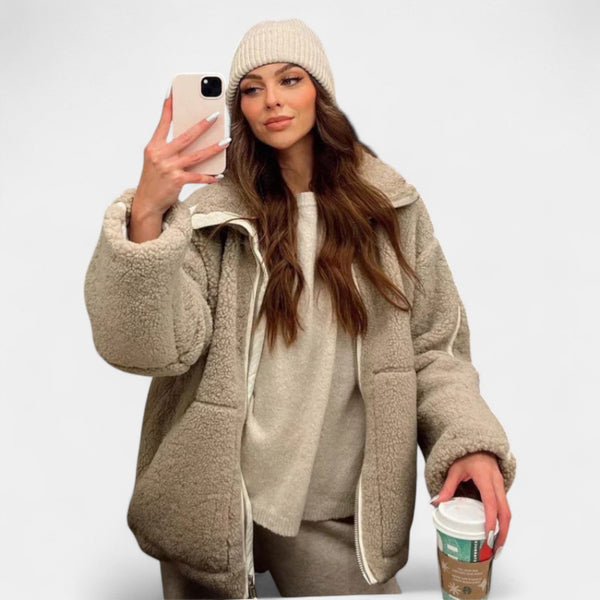 Karla – Měkký teddy kabát